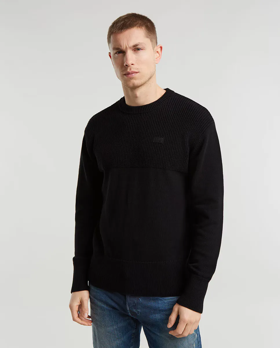 

Мужской свитер Fisherman прямого кроя G-Star Raw, черный