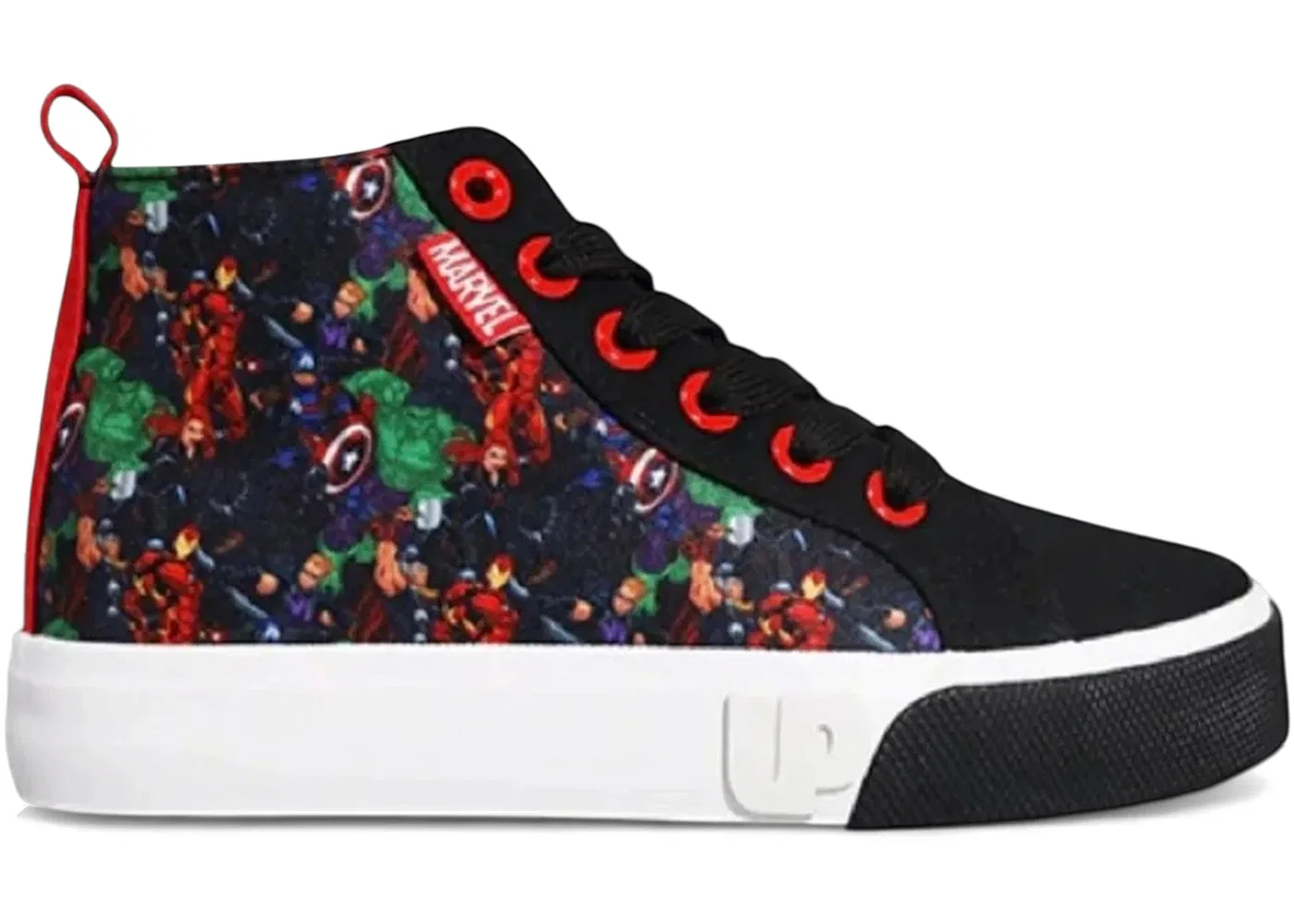 Детские кроссовки на шнуровке Ground Up Lace-Up High-Top, Black/Multicolor