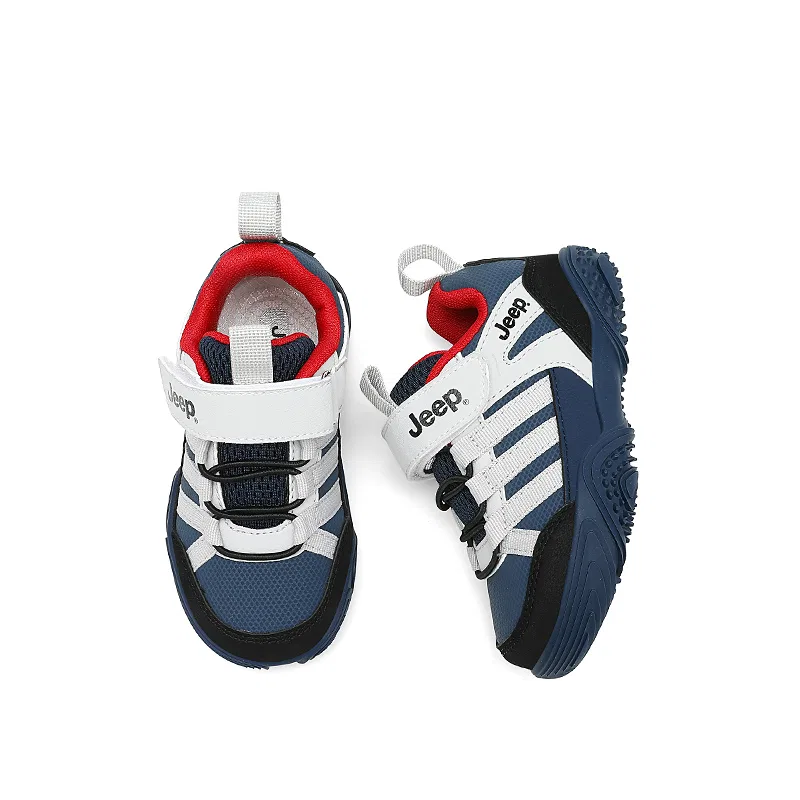 Детские кроссовки из экокожи с текстилем Jeep Explorer 2.0, Star Blue Red — фото 4