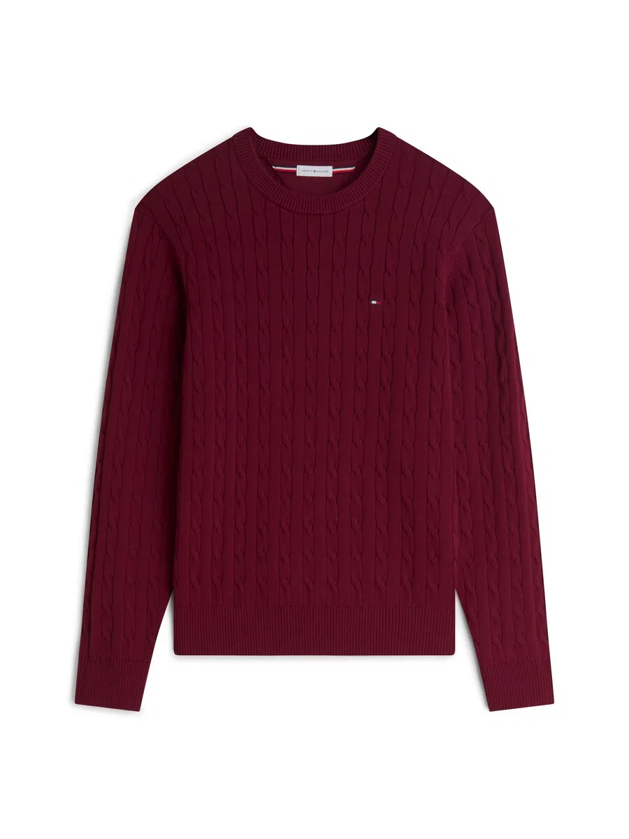 Свитер TOMMY HILFIGER 'Classic' бордового цвета