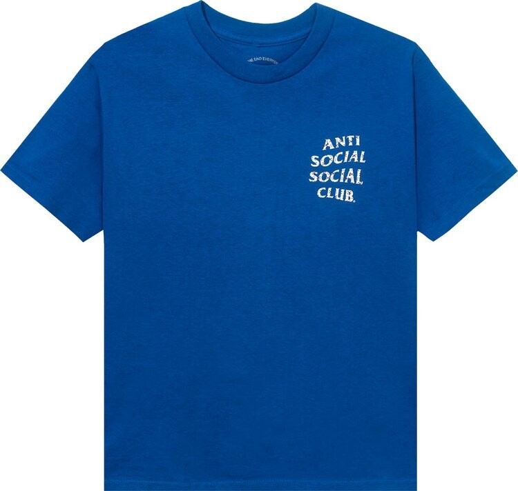 

Футболка Anti Social Social Club x Case Study Flag Tee 'Blue', синий