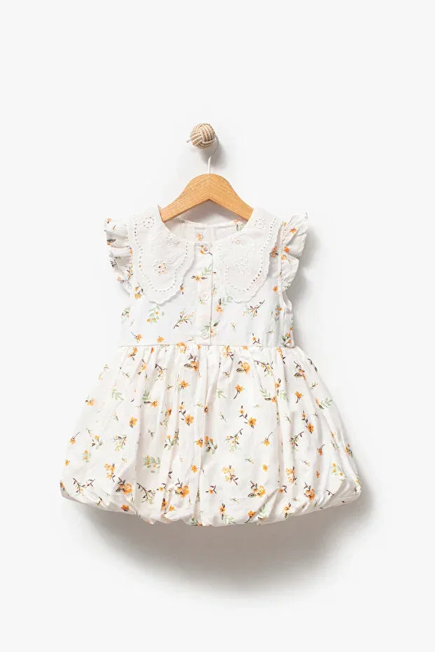 Детское платье для девочек с принтом Balloon Skirt Dress Jikko Baby, Orange — фото 3