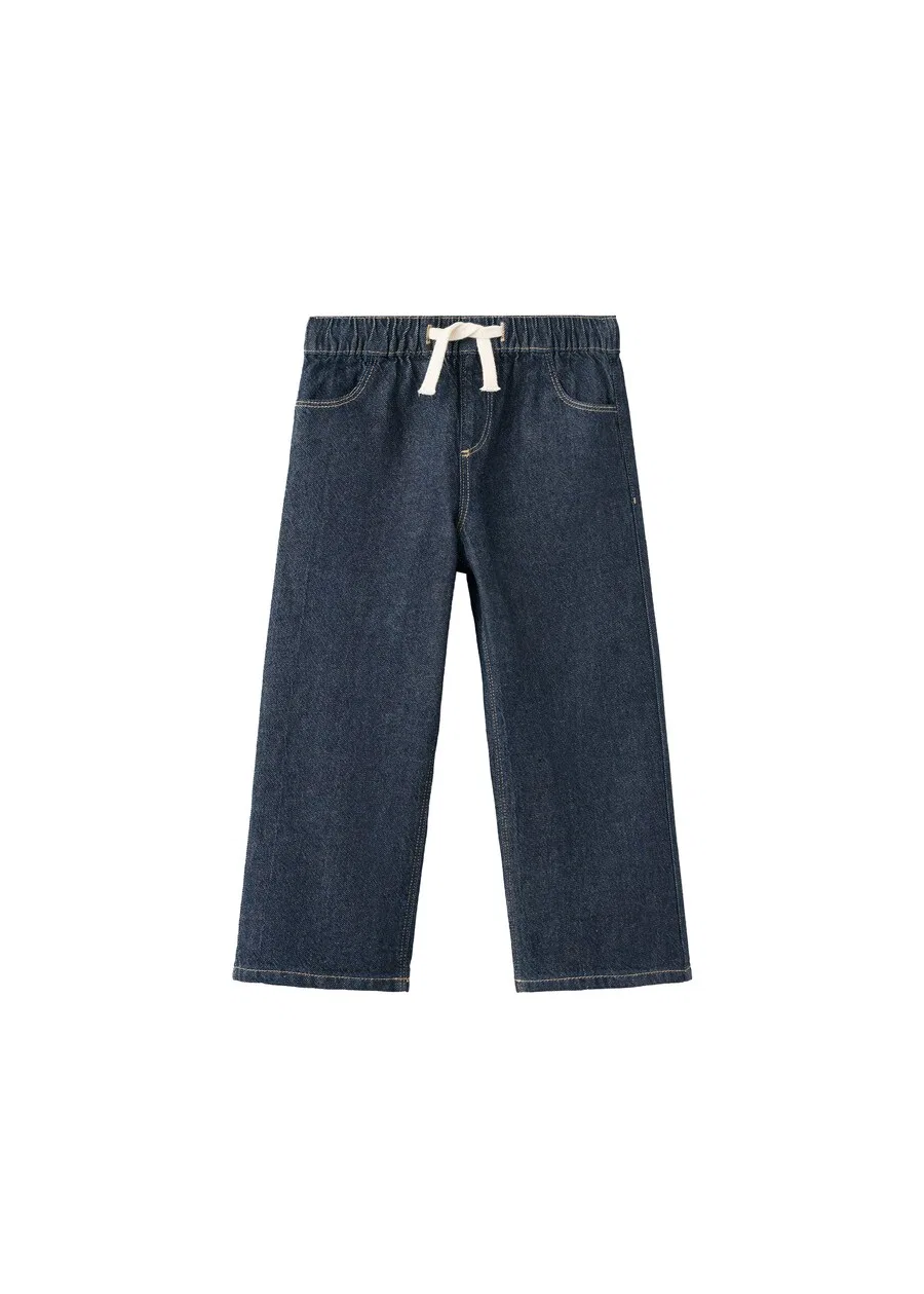Детские джинсы MANGO KIDS Regular Jeans 'JAUME' синего цвета