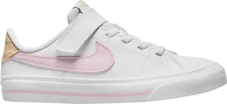

Кроссовки с застежкой Nike Court Legacy PS, бело-желтый