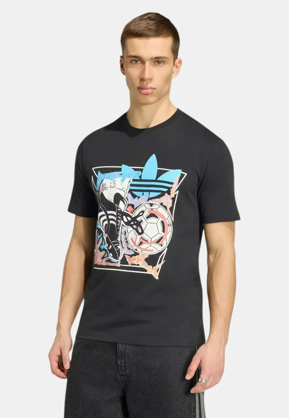 Футболка с принтом Anime ftbl Adidas Originals, Black