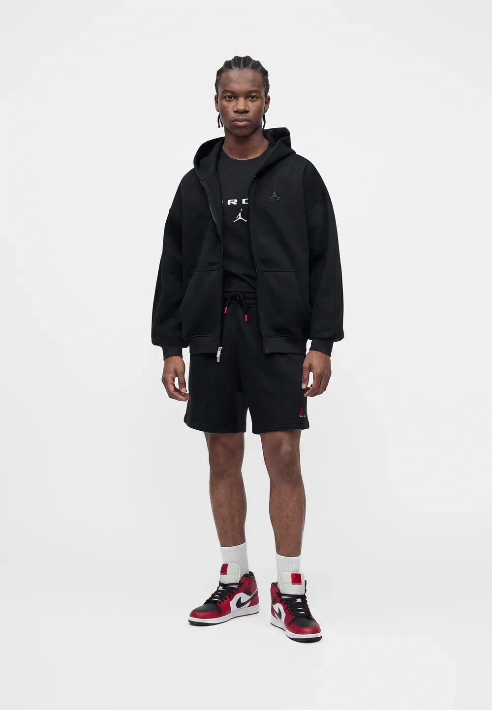 Толстовка на молнии Jordan, Black/Dark Smoke Grey — фото 2