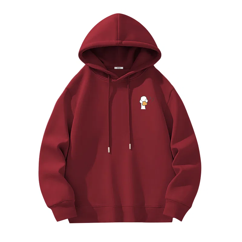 Детский свитшот с принтом Goose Style Work Chest Logo MINISO, Burgundy