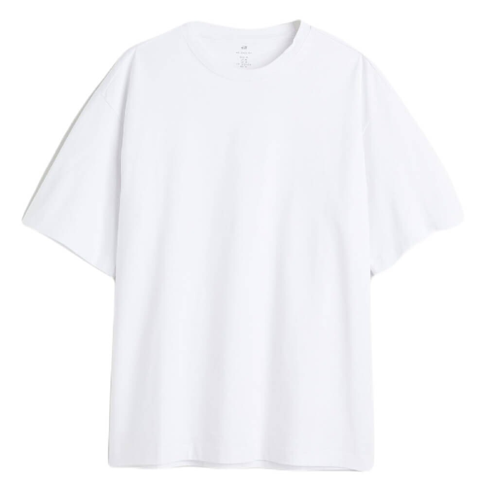 

Футболка H&M Loose Fit, белый (Размер XS)