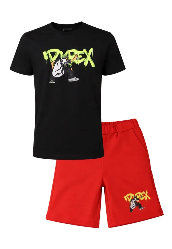 Брюки из комплекта с принтом Completo graffiti set Pyrex, Mottled Black, черный