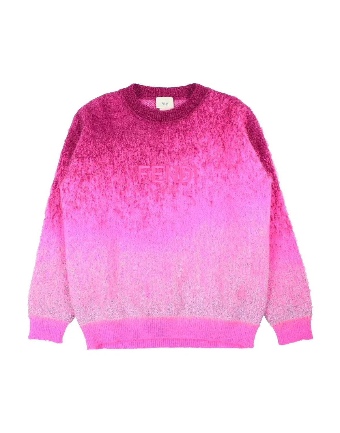 Джемпер с длинным рукавом Fendi, ярко-розовый