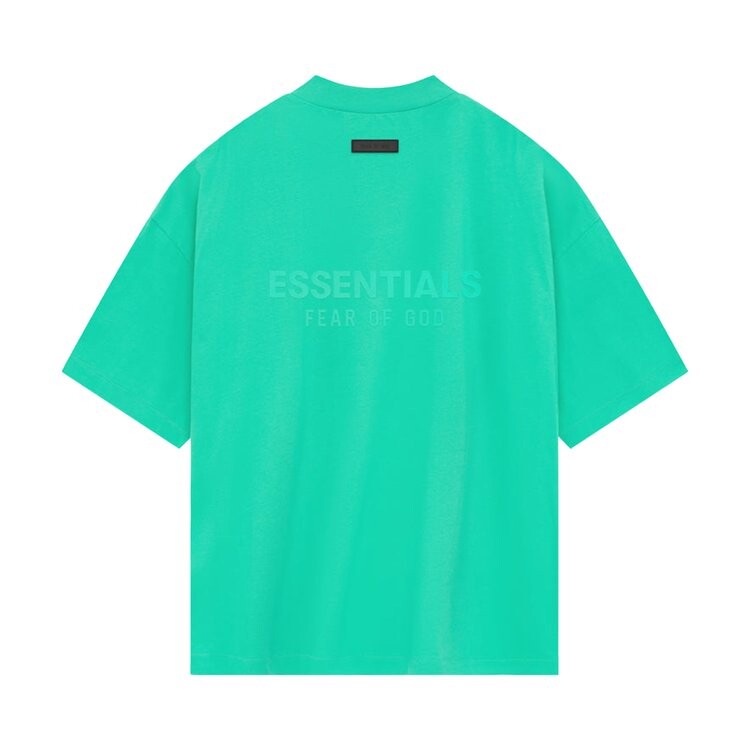 Футболка Fear Of God Essentials Fear of God Essentials V Neck 'Mint Leaf', зеленый — фото 3