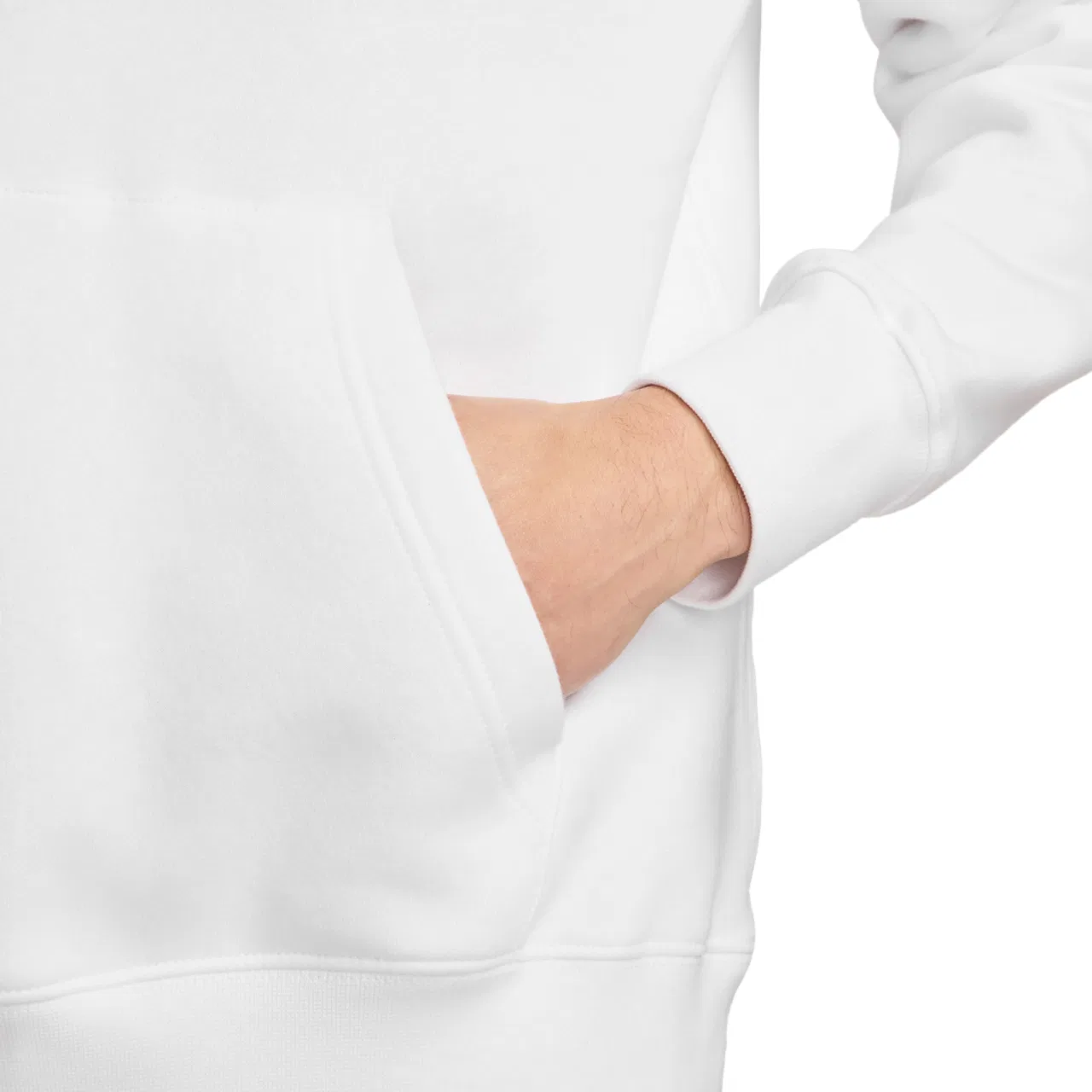 Худи для мужчин Chi Club Pullover BB Hoodie Nike, цвет White/Cosmic Clay — фото 4