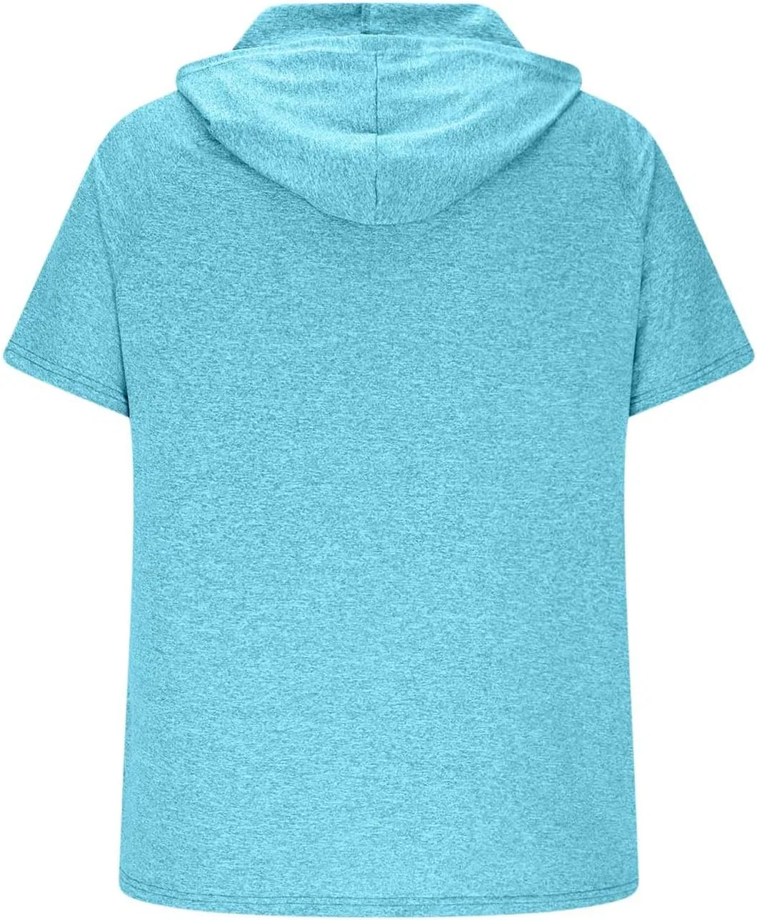 Мужская футболка с капюшоном UPF 50 Pelang, D-sky Blue — фото 4