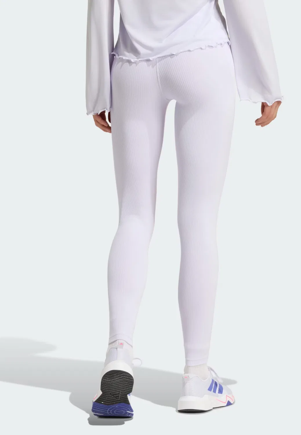 Спортивные легинсы Adidas Performance All Me пастельно-фиолетового цвета — фото 3