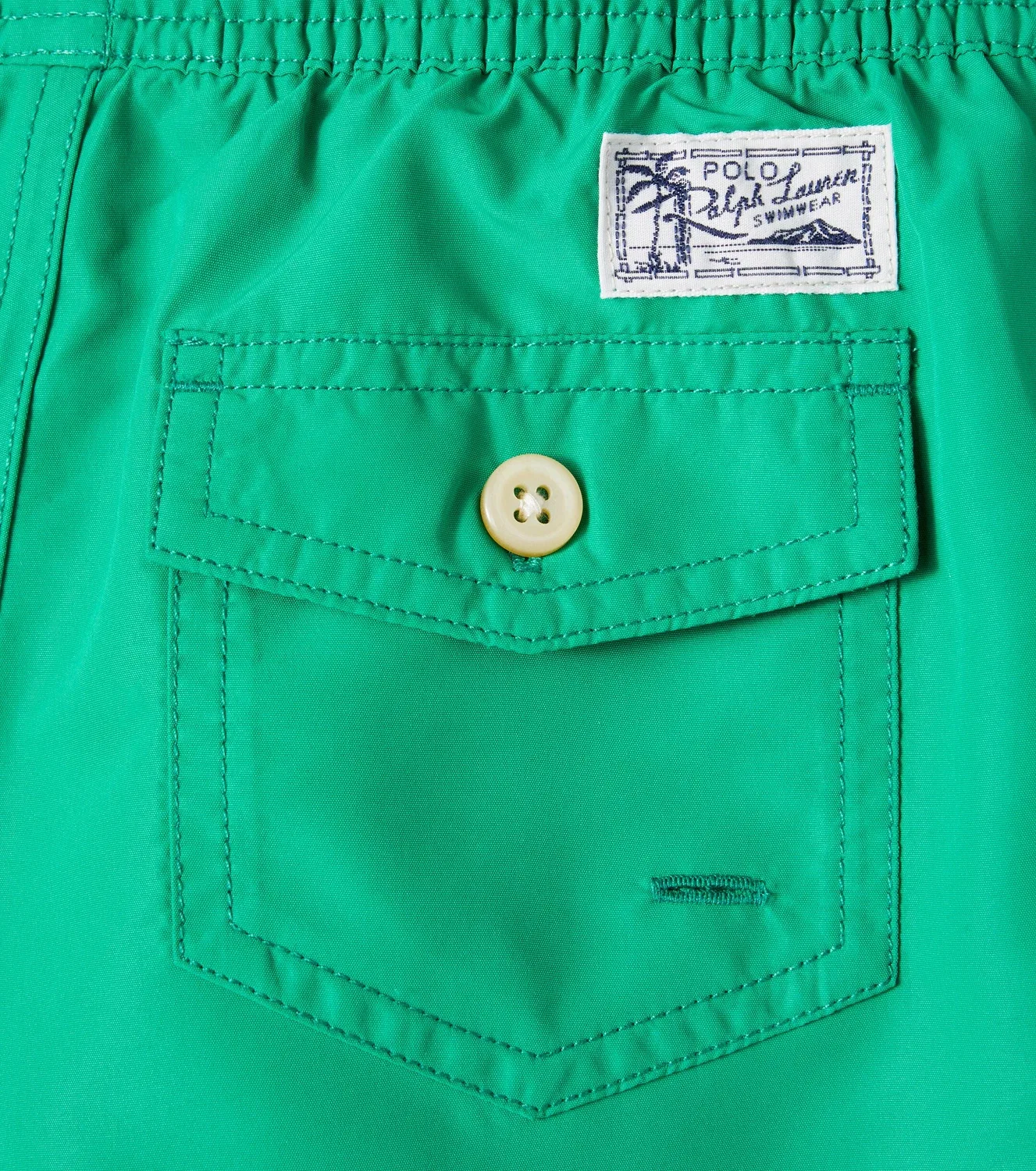 Плавки с эластичным поясом Polo Ralph Lauren Kids, зеленый — фото 2