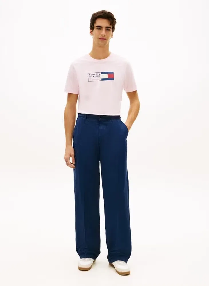 Футболка с логотипом NYC Tommy Hilfiger, розовый — фото 4