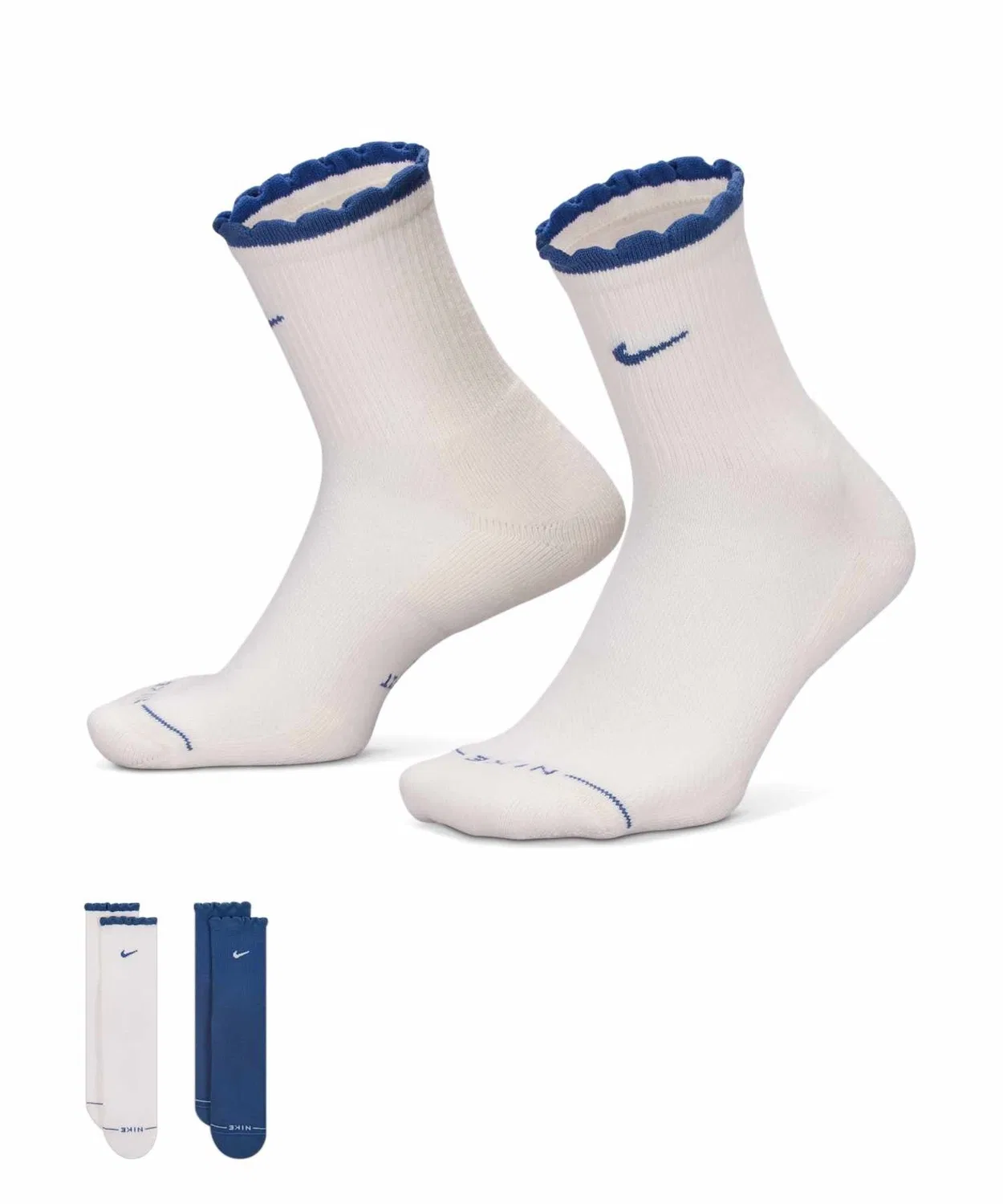 Мужские/Женские носки-мидкрю с поддержкой свода стопы, 2 пары, Nike Everyday Elevated, Multi-Color