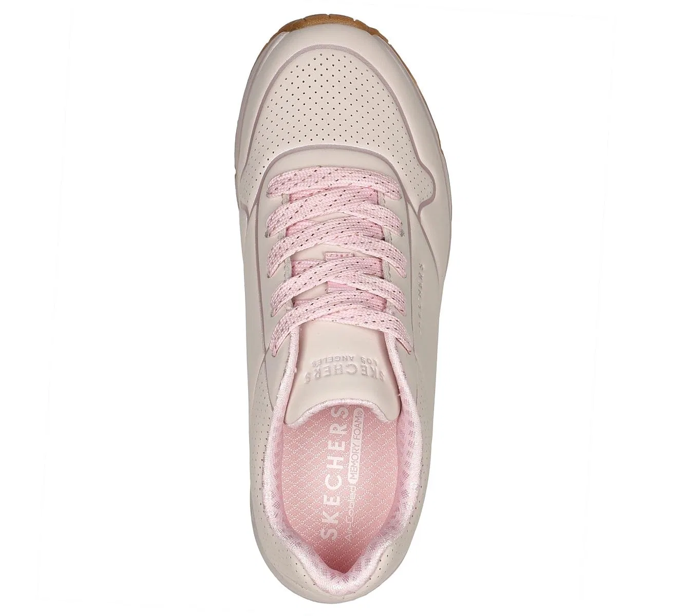 Детские туфли для девочек на шнуровке Uno Gent - Cool Heels Skechers, Lt Pink — фото 3