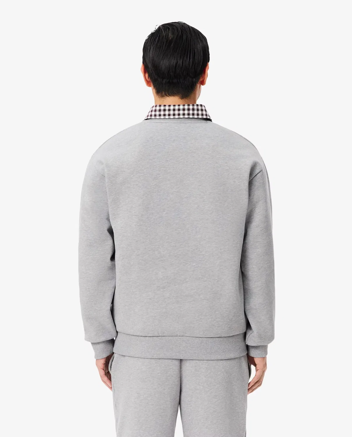 Мужская толстовка из флиса хлопкового Lacoste, Gris Oscuro — фото 2