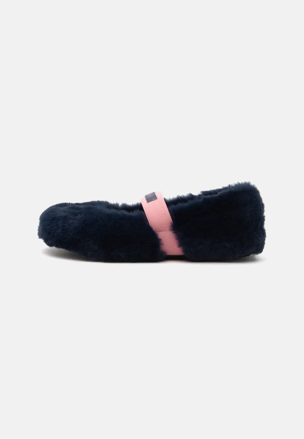 Балетки с ремешком на щиколотке Marni, Navy/Pink