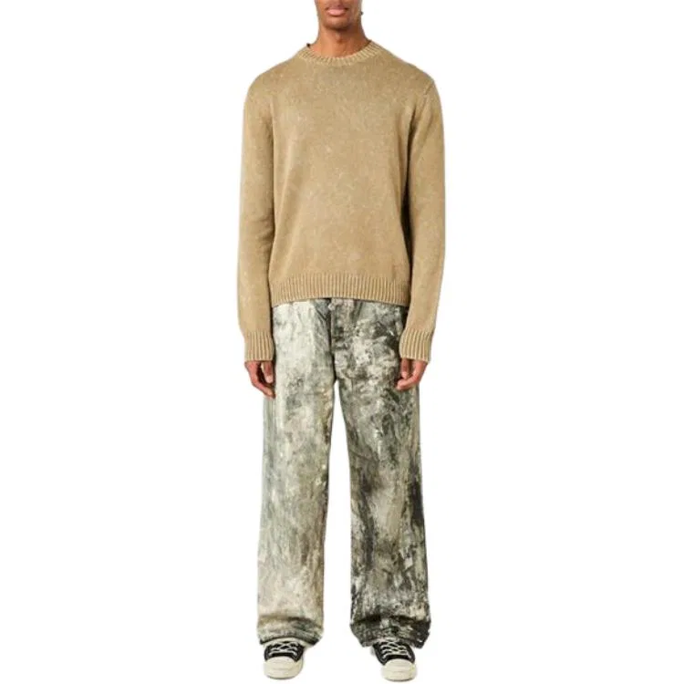 Мужской свитер с круглым вырезом Acne Studios, Olive Green — фото 4