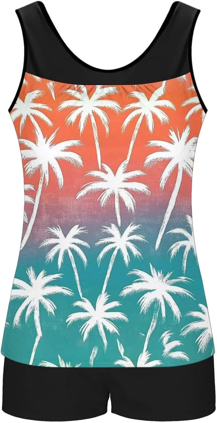 Женский танкини с контролем живота, 2-piece, Multicolor — фото 4