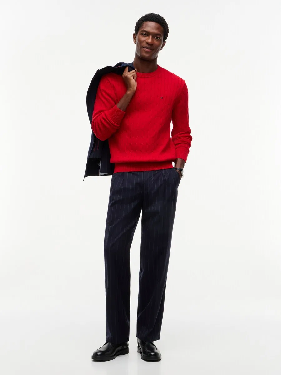 Свитер TOMMY HILFIGER 'CLASSIC' красного цвета — фото 4