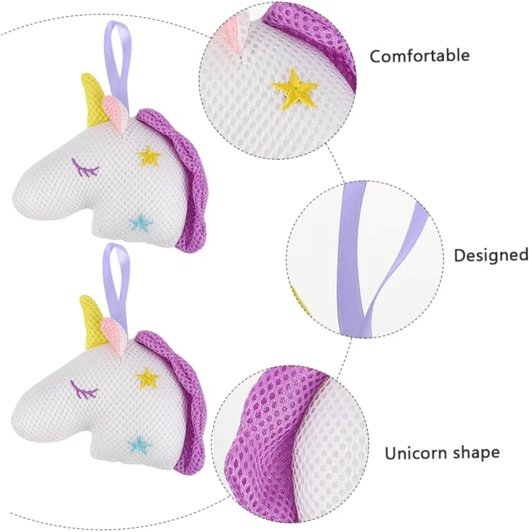 Мочалка для душа Unicorn, ARTSEWPLY, 2 шт, белый — фото 4
