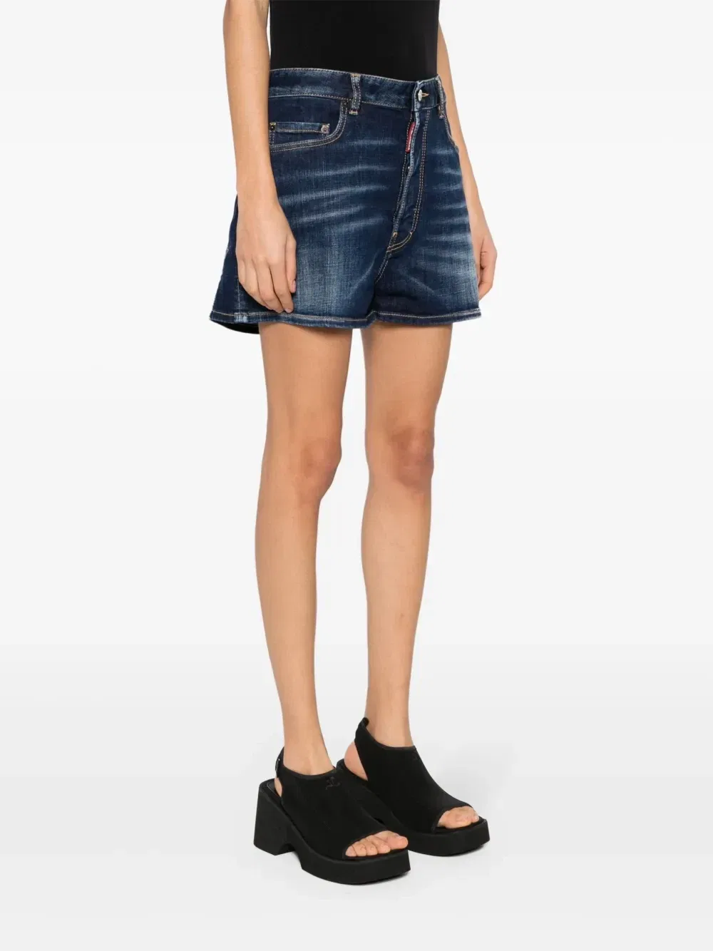 Джинсовые шорты Baggy Superstar Dsquared2, синий — фото 3