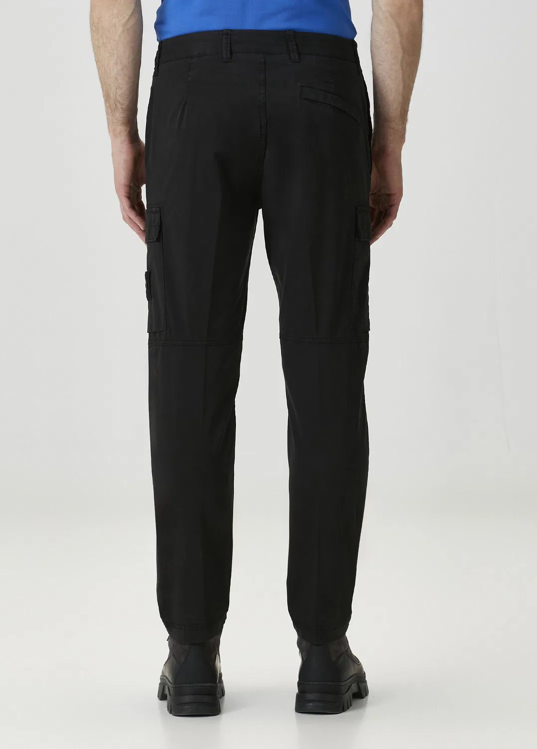Карго брюки Stretch Twill Stone Island, black — фото 3