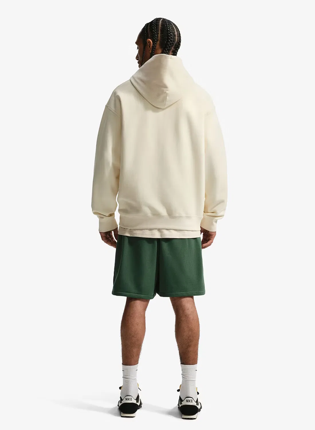 Шорты из футера с логотипом Club Fleece Nike, зеленый — фото 2