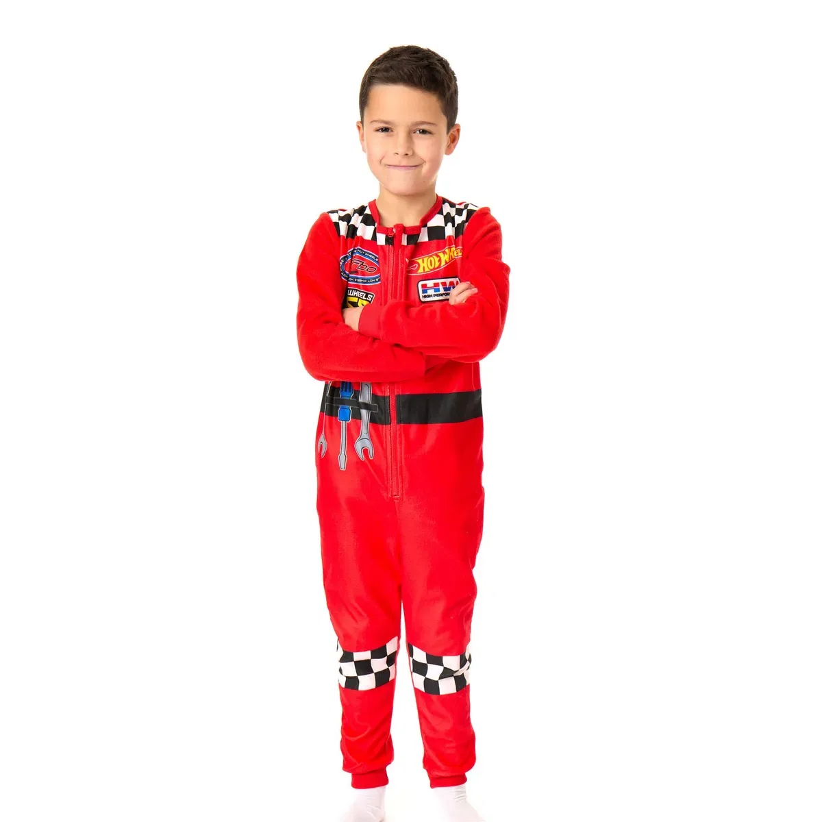 Детский комбинезон для мальчиков Pit Crew Style Hot Wheels, Red — фото 3