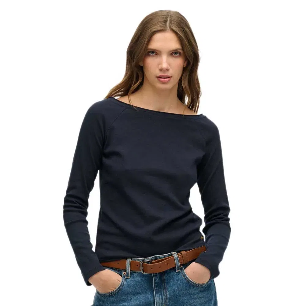 Футболка с длинным рукавом Bardot Superdry, синий