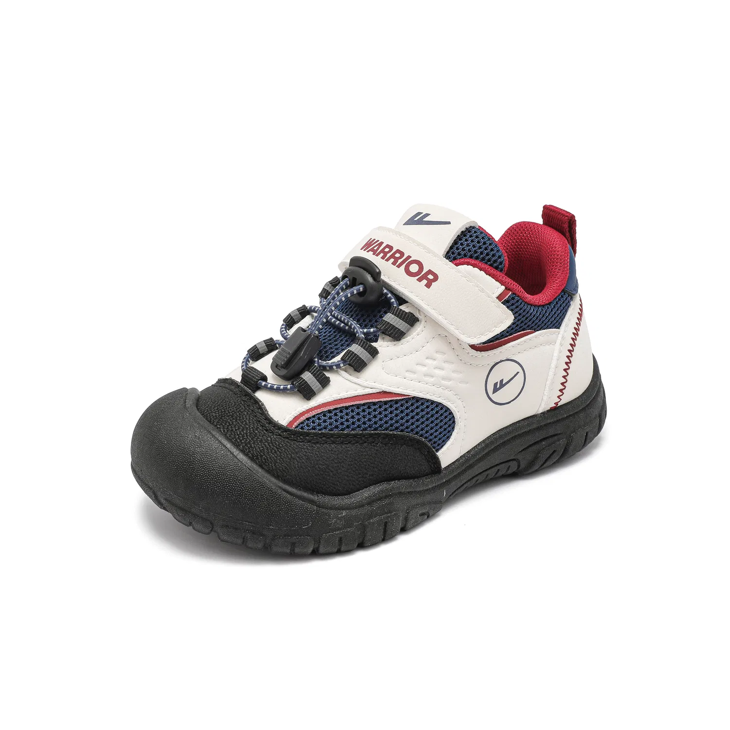 Детские кеды из дышащей сетки Beige/Blue/Black WARRIOR