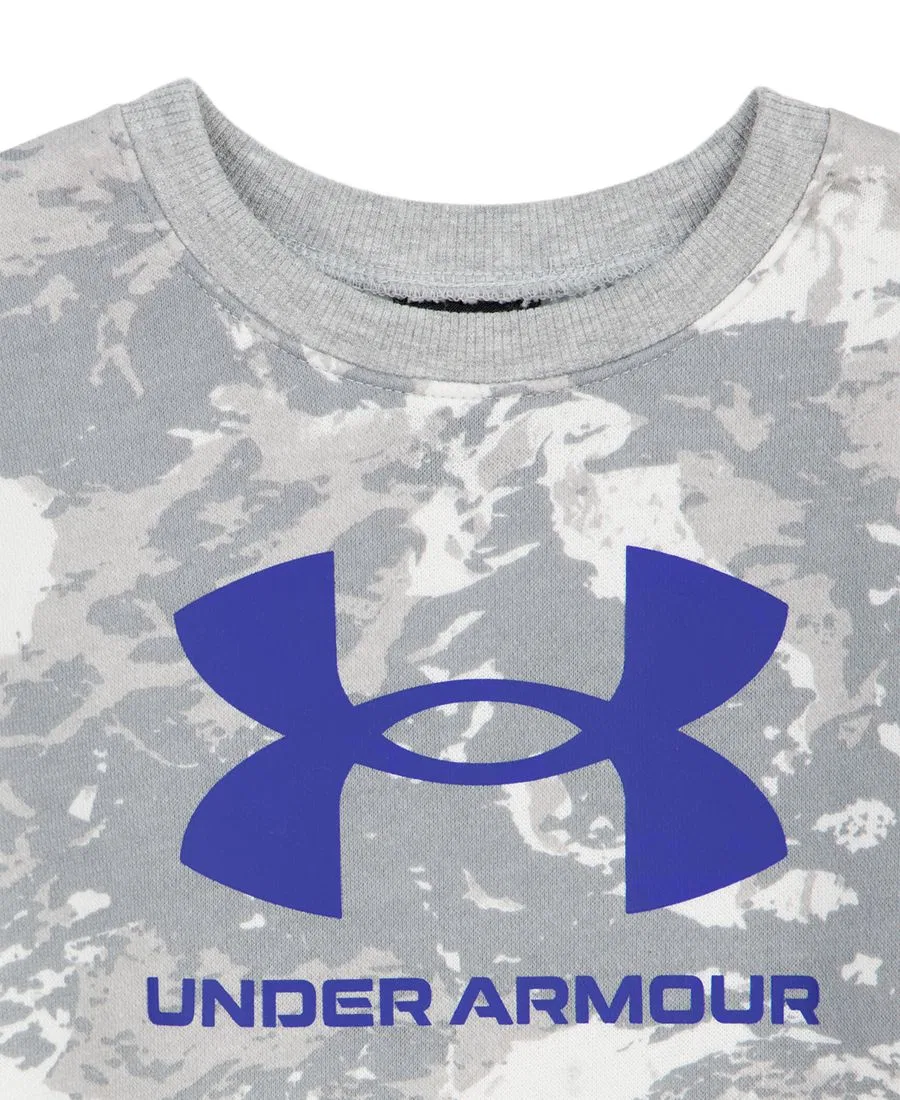 Комплект из свитшота и джоггеров Rival Fleece Under Armour, White Camo/Mod Gray Heather — фото 3