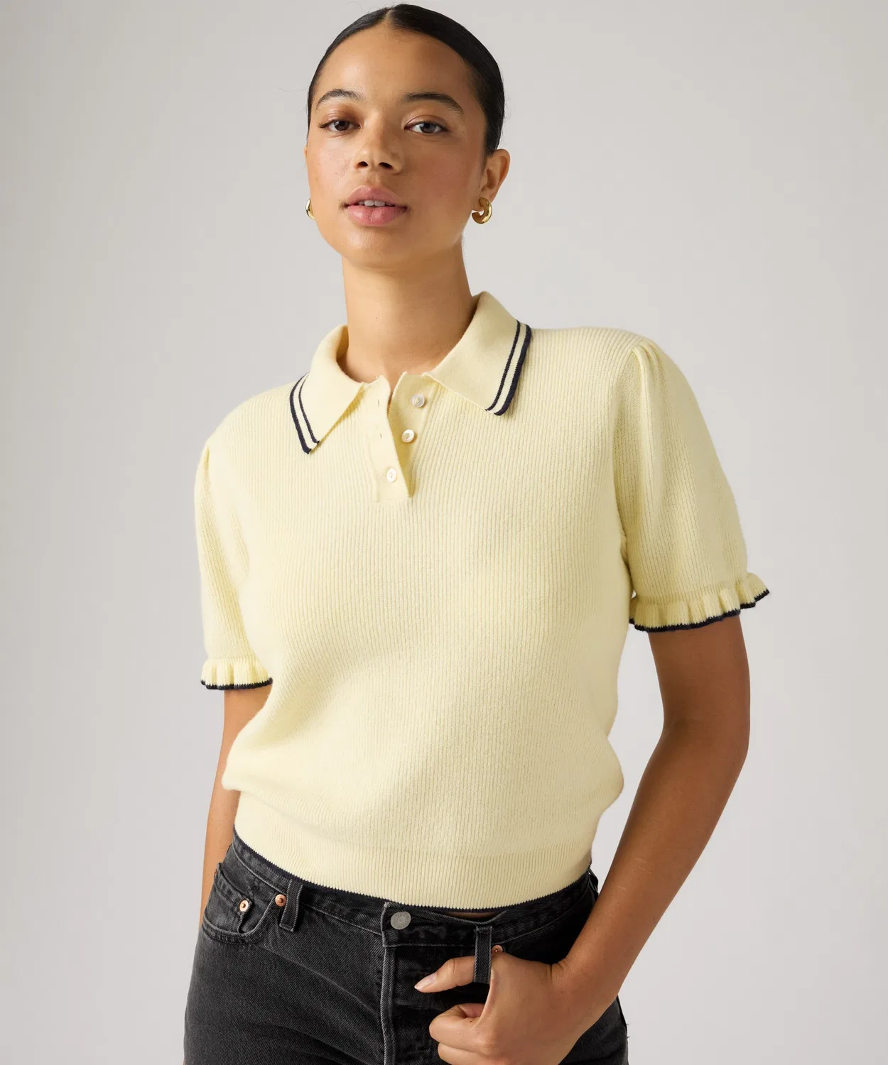 Женское поло с коротким рукавом Super Soft Summer Polo Levi's, Желтый