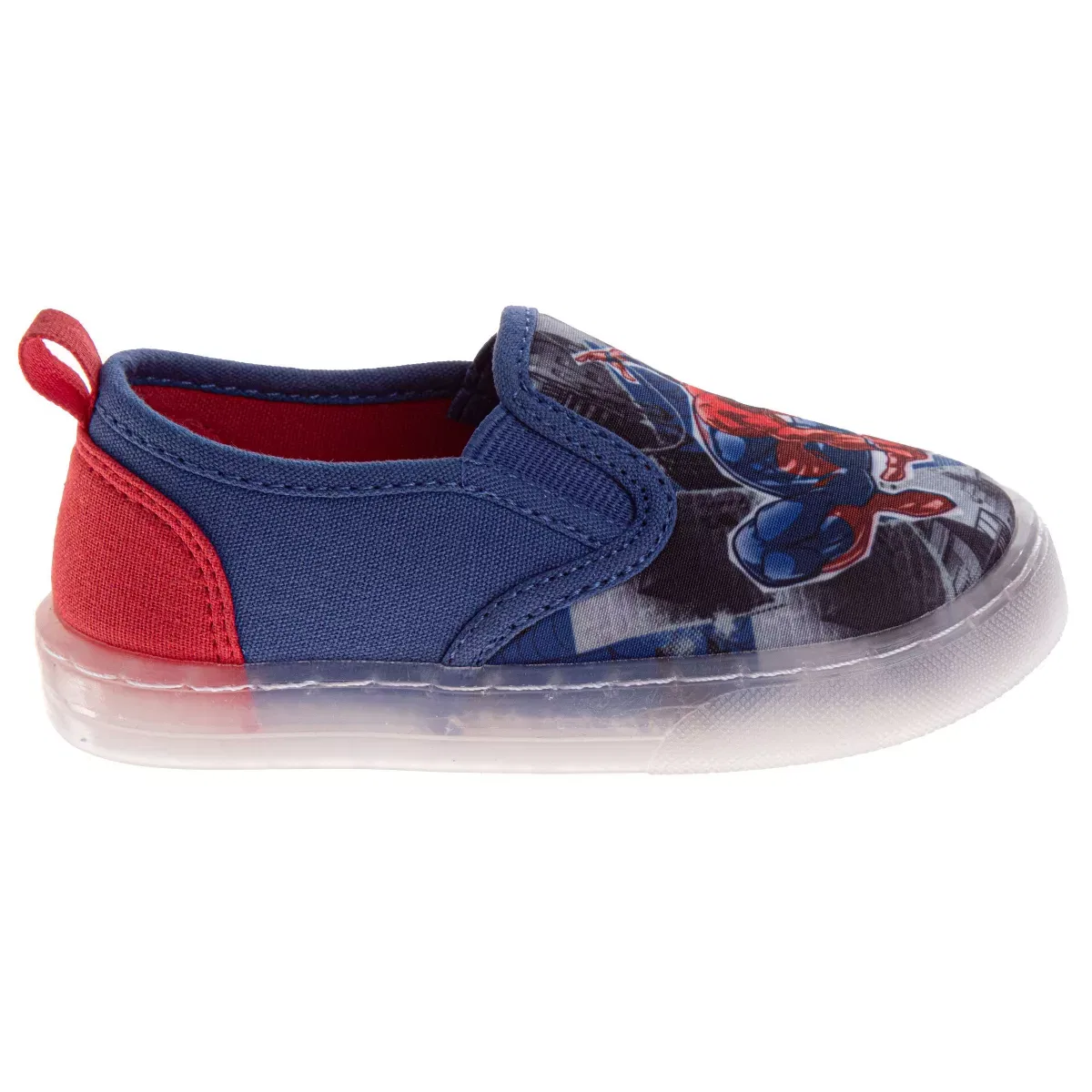 Детские кеды для девочек с принтом Disney Minnie Mouse Polka Dot Disney, Blue Red — фото 2