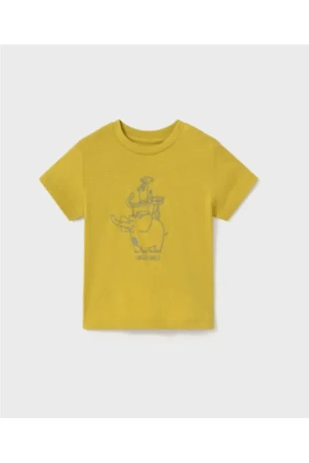 Детская футболка для мальчиков с принтом Elephant Print Mayoral, Yellow