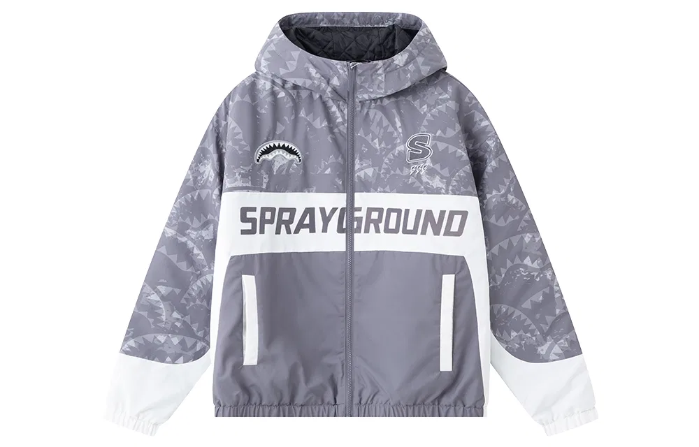 Детский пуховик с наполнителем SPRAYGROUND, Raw White