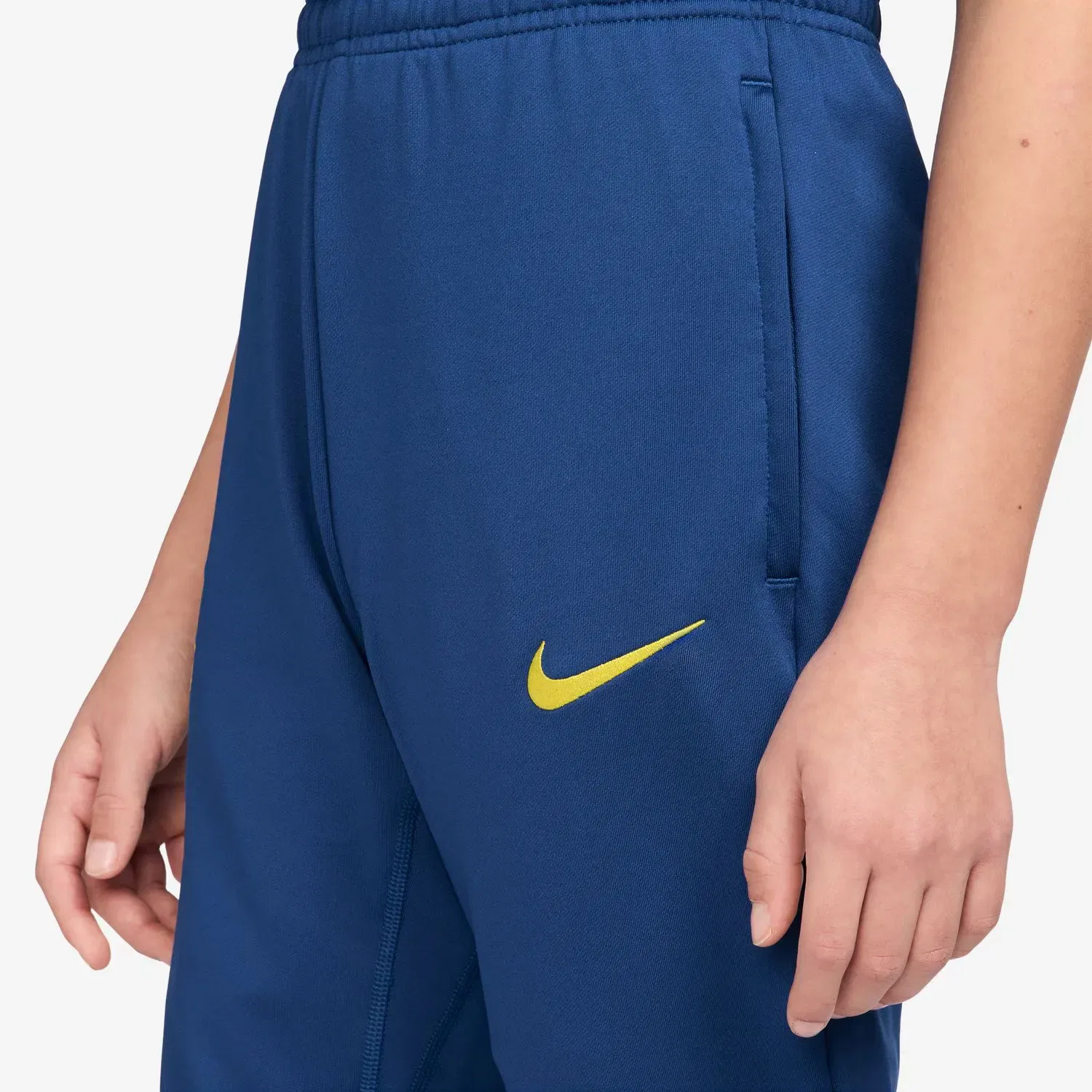Детские спортивные штаны для мальчиков с технологией Dri-FIT FC Barcelona Strike Fourth Nike, Azul — фото 3