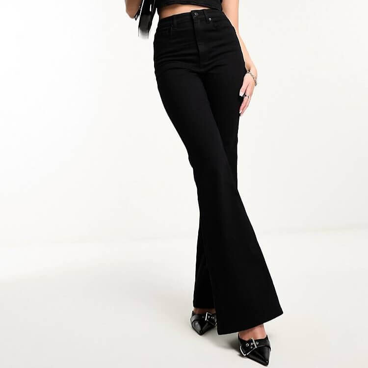 

Джинсы Asos Design Power Stretch Flare, черный