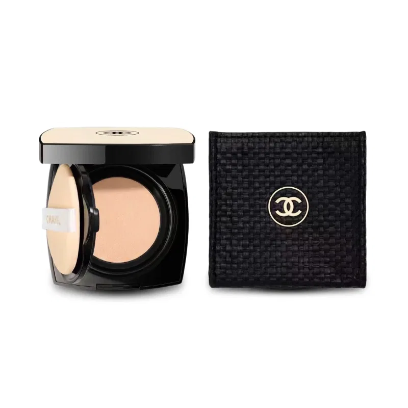 Женская воздушная подушка для макияжа с набором сумочка Summer Limited, CHANEL, Beige Fashion Air Cushion Pastel Pink Foundation+26