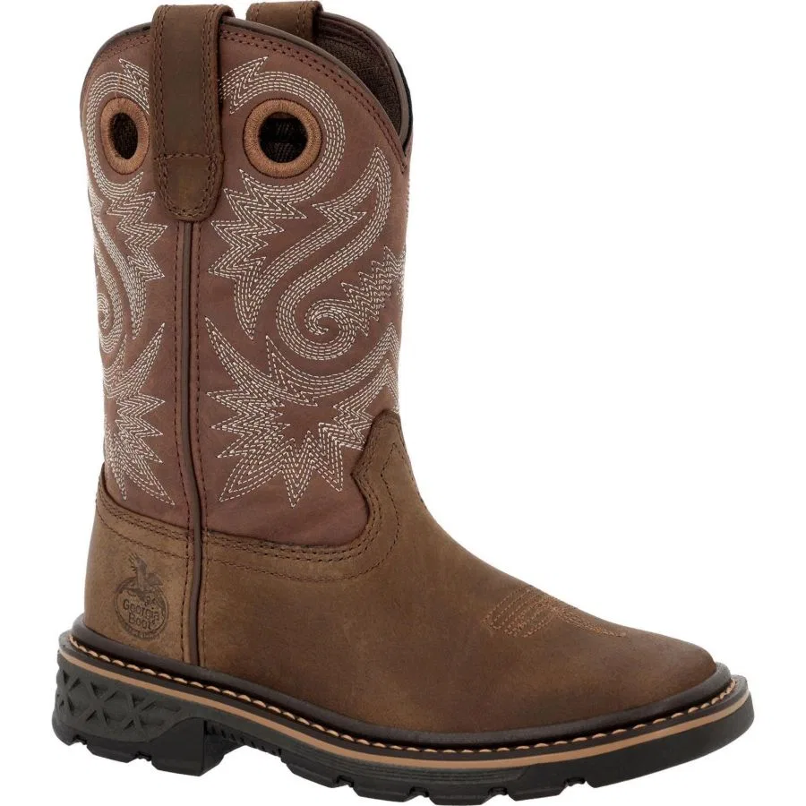 Ботинки с квадратным носком, на шнуровке, Carbo-Tec FLX GEORGIA BOOT, Brown