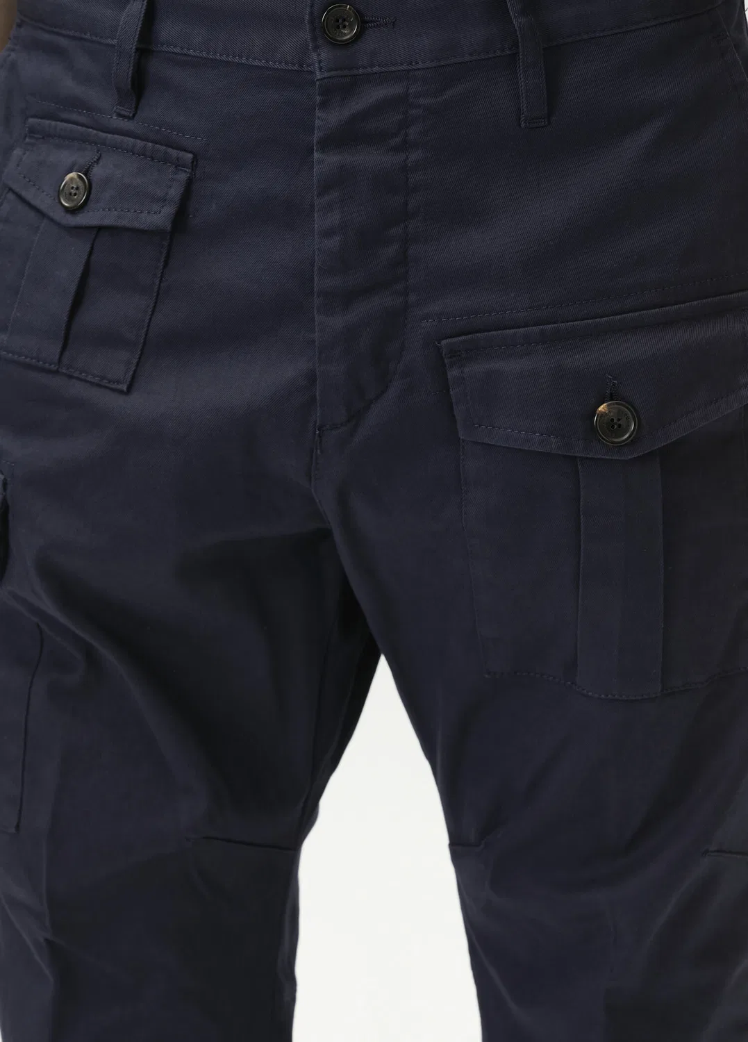 Карго брюки Dsquared2, navy — фото 4