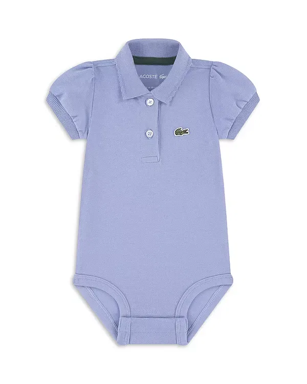 Детский боди с коротким рукавом-фонарик Lacoste, Delphinium