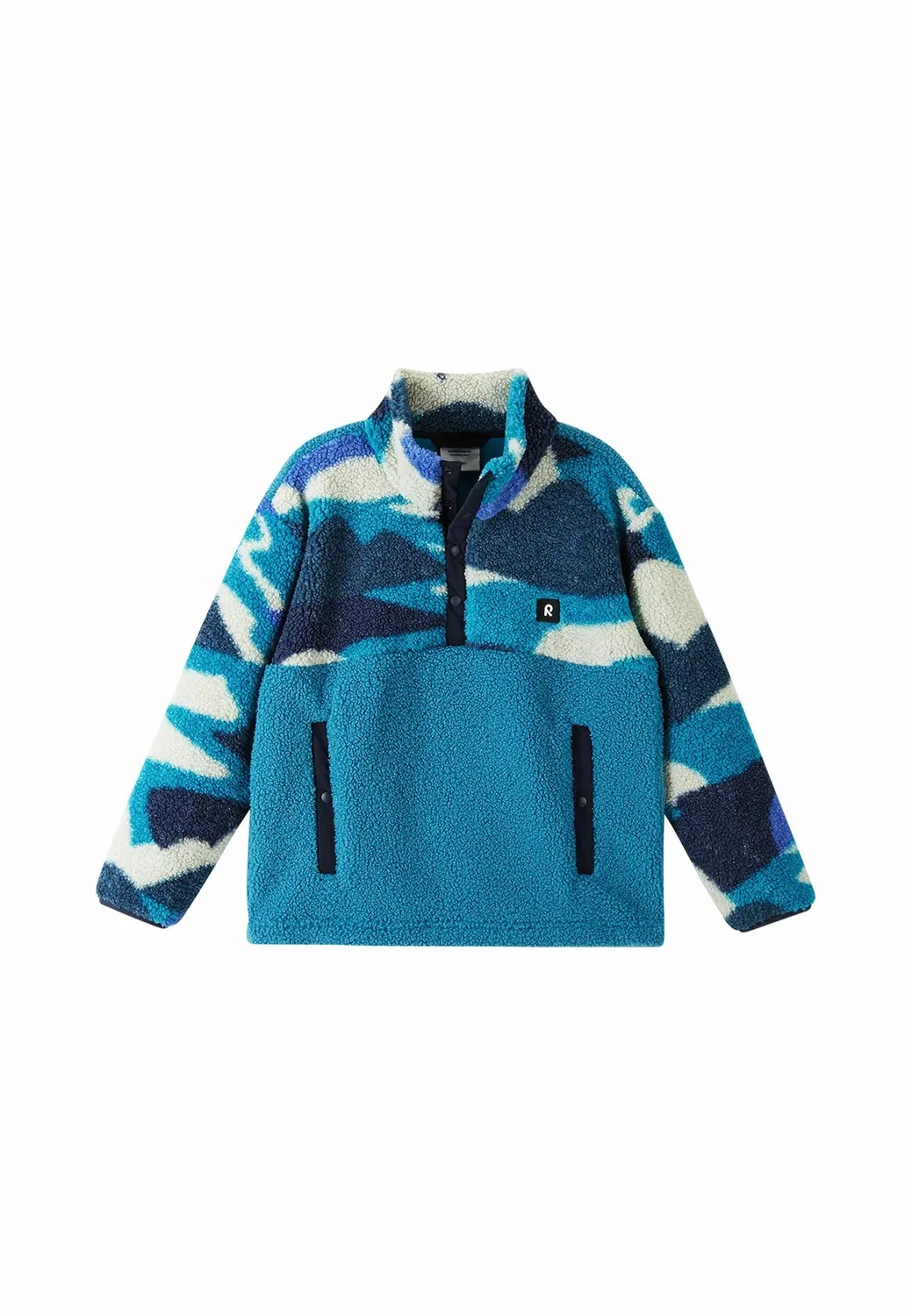 Флисовый пуловер унисекс - флисовый джемпер Reima, Sparkly Blue — фото 2