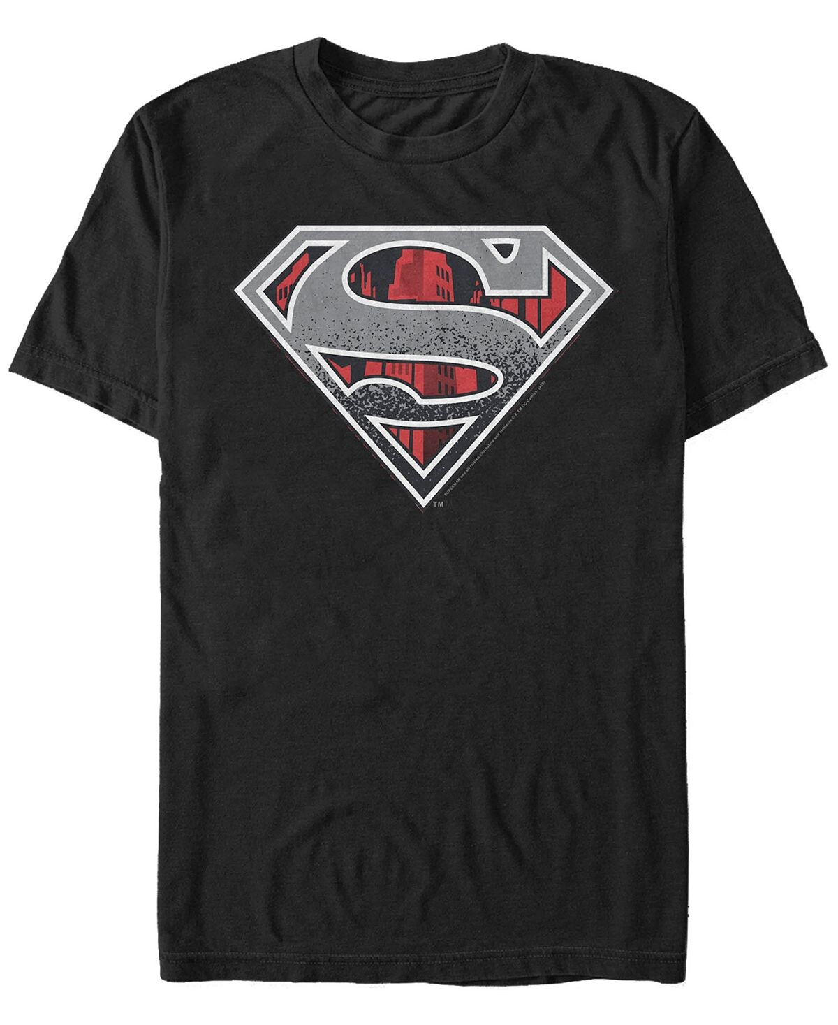 

Мужская футболка с коротким рукавом dc superman concrete logo Fifth Sun, черный