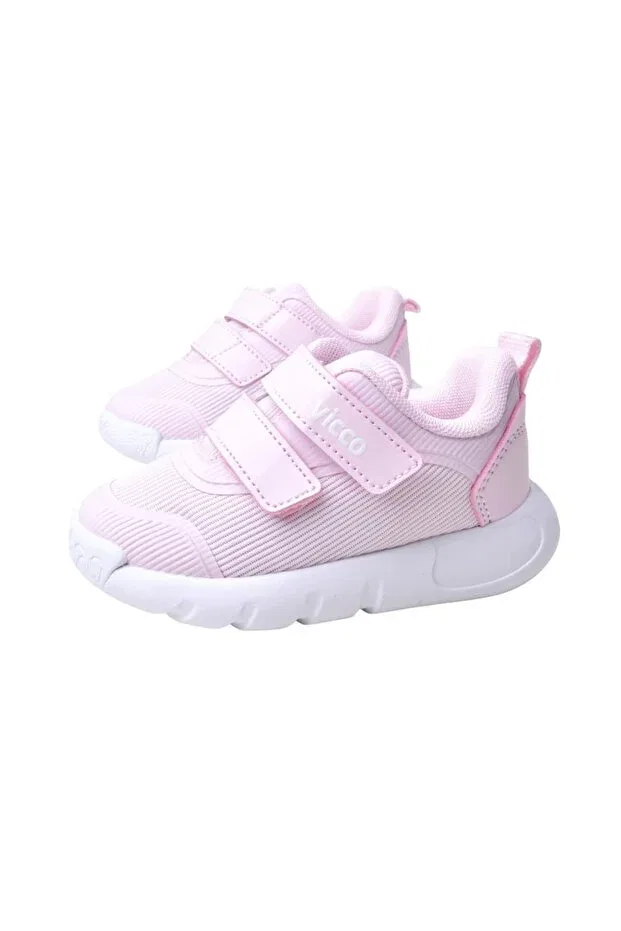 Детские спортивные туфли для мальчиков на липучке Vicco, Pink — фото 4