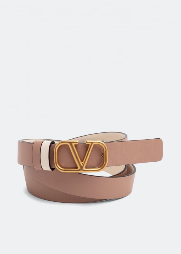 

Ремень VALENTINO GARAVANI VLogo Signature reversible belt, розовый