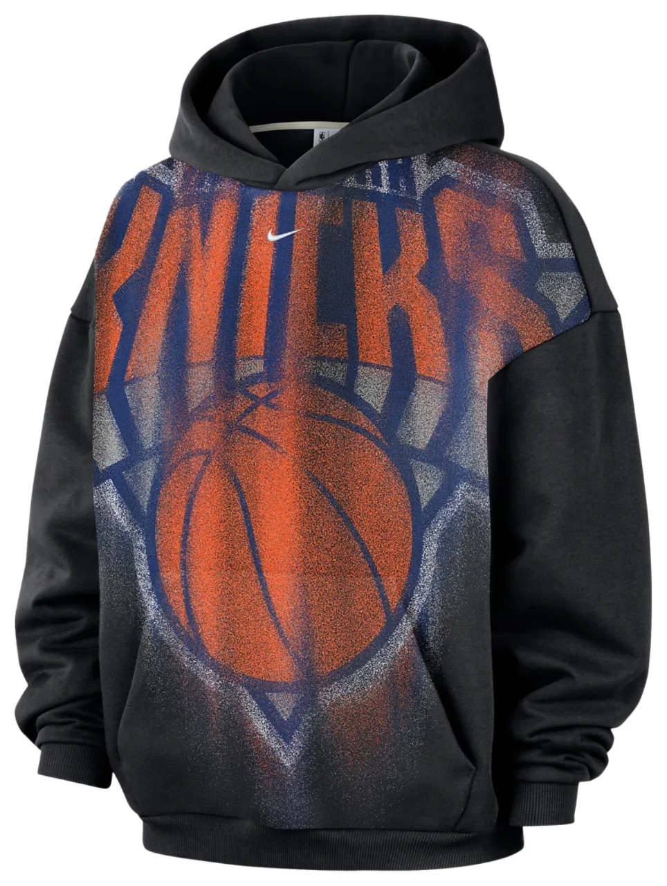 Мужское худи из флиса Knicks Basketball Icon Nike, бело-черный